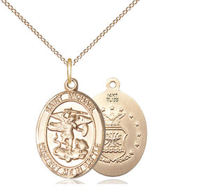 14kt Gold Saint Michael Air Force Medal