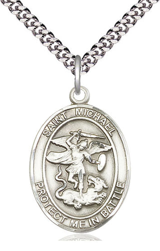 Sterling Silver Saint Michael Guardian Angel Medal Catholic Jewelry