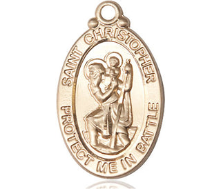 14kt Gold Filled Saint Christopher Medal