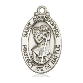 Sterling Silver Saint Christopher Medal Catholic Jewelry