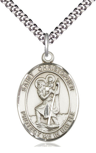 Sterling Silver Saint Christopher Medal Catholic Jewelry