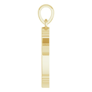 14K Yellow Vintage-Inspired Cross Pendant