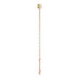 14K Rose 4 mm Natural Peridot 6 1/2-7 1/2" Bracelet