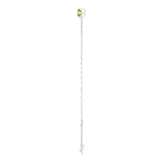 Sterling Silver 4 mm Natural Peridot 6 1/2-7 1/2" Bracelet