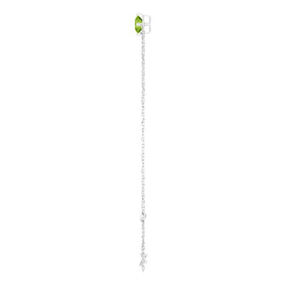 Sterling Silver 5 mm Natural Peridot 6 1/2-7 1/2" Bracelet