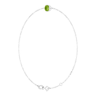 Sterling Silver 5 mm Natural Peridot 6 1/2-7 1/2" Bracelet