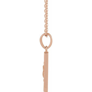 14K Rose Holy Spirit & Dove 16-18" Necklace