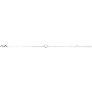 14K White .04 CTW Natural Diamond Crescent Moon 6 1/2-7 1/2 Bracelet