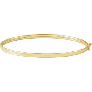 14K Yellow 2.85 mm Bangle 6 4/5" Bracelet
