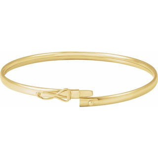 14K Yellow 2.85 mm Bangle 6 4/5" Bracelet