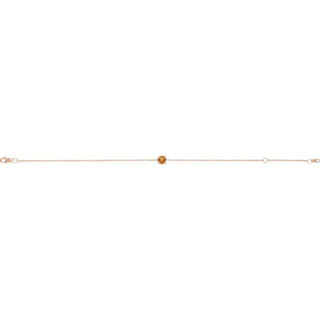 14K Rose Natural Citrine  6 1/2-7-1/2" Bracelet
