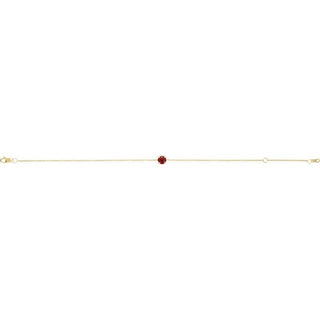 14K Yellow Natural Ruby  6 1/2-7-1/2" Bracelet