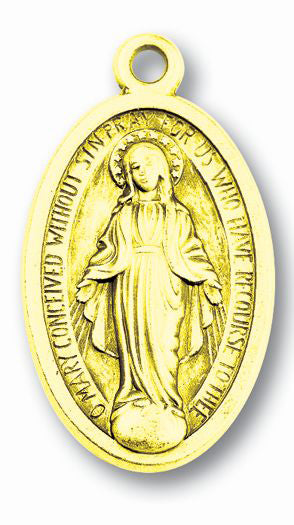 2 1/4" Gold Miraculous Medal 25-Pack