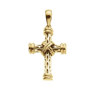 14K Yellow 29.25x21.5 mm Cross Pendant
