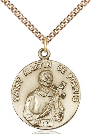14kt Gold Saint Martin de Porres Medal
