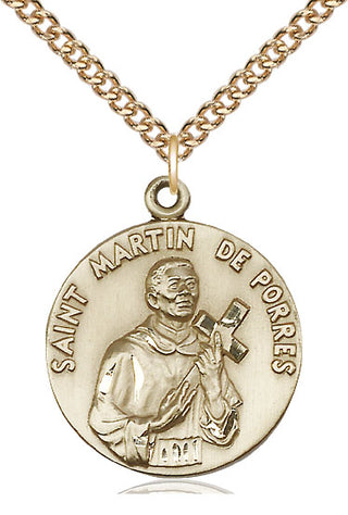 14kt Gold Saint Martin de Porres Medal