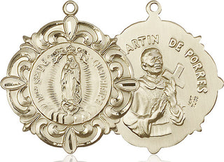 14kt Gold Our Lady of Guadalupe Medal
