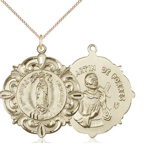 14kt Gold Our Lady of Guadalupe Medal