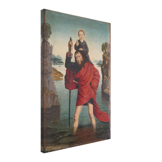 St. Christopher and the Christ Child Canvas Print - view 5