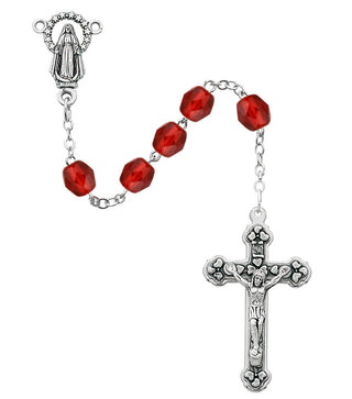 6MM Ruby July Rosary