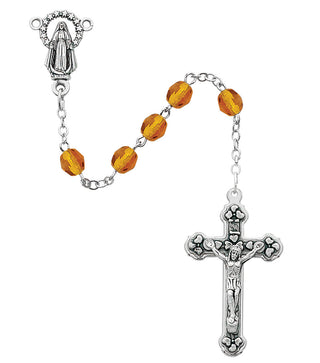 6MM Topaz November Rosary