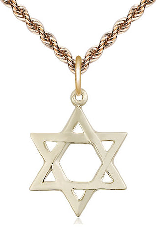 14kt Gold Filled Star of David Medal | Medium