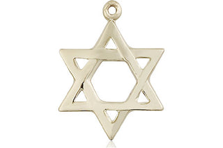 14kt Gold Star of David Medal