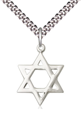 Pewter Star of David Medal Religious Jewelry