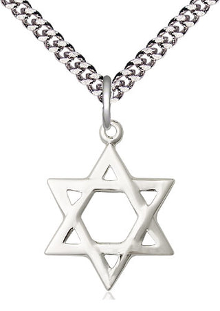 Pewter Star of David Medal Religious Jewelry
