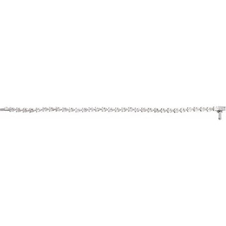 14K White 6 1/2 CTW Lab-Grown Diamond Line 7" Bracelet