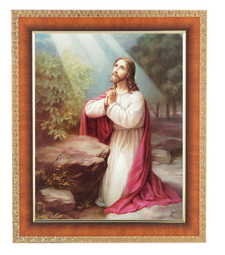Christ On Mt.Olive In Cherry Frame 10.25X12.25" 8X10 Print
