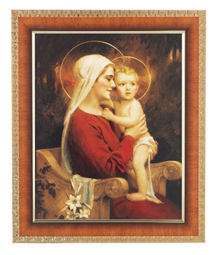 Chambers:Madonna and Child Cherry Frame 10.25X12.25" 8X10Prt