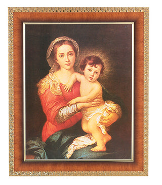 Murillo:Madonna And Child Cherry Frame 10.25X12.25" 8X10Prt