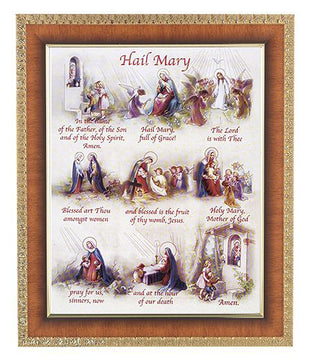 Hail Mary In Cherry Frame 10.25X12.25" 8X10 Print
