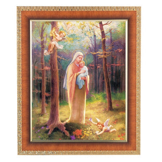 Madonna Of The Woods Cherry Frame 10.25X12.25" 8X10 Print