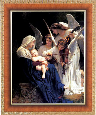 Bouguereau:Heavenly Melodie Cherry Frame 10.25X12.25" 8X10Prt