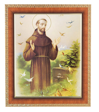 St. Francis In Cherry Frame 10.25X12.25" 8X10 Print