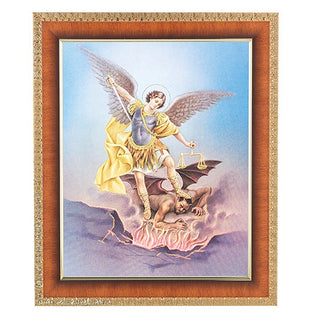 St. Michael In Cherry Frame 10.25X12.25" 8X10 Print