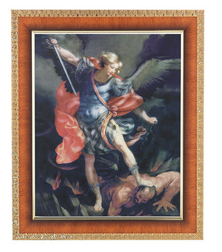St. Michael In Cherry Frame 10.25X12.25" 8X10 Print