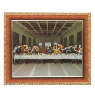 Last Supper In Cherry Frame 10.25X12.25" 8X10 Print