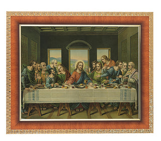 Last Supper In Cherry Frame 10.25X12.25" 8X10 Print
