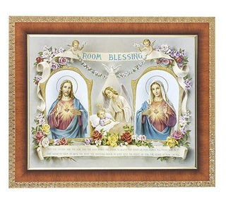 Baby Room Blessing In Cherry Frame 10.25X12.25" 8X10 Print