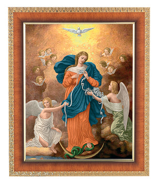 Our Lady Untier Of Knots Cherry Frame 10.25X12.25"8X10 Print