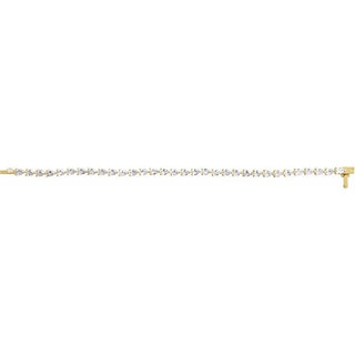 14K Yellow 6 1/2 CTW Lab-Grown Diamond Line 7" Bracelet