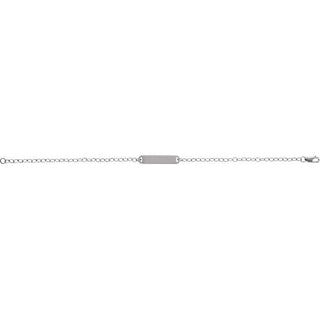Sterling Silver Engravable Bar 7" Bracelet