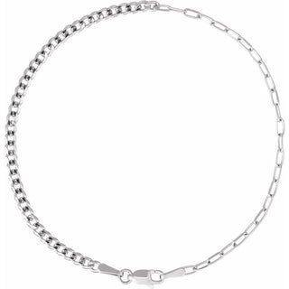  2.7 mm Curb & Paperclip-Style Chain