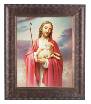Good Shepherd In Art Deco Frame 10.25X12.25" 8X10 Print C158