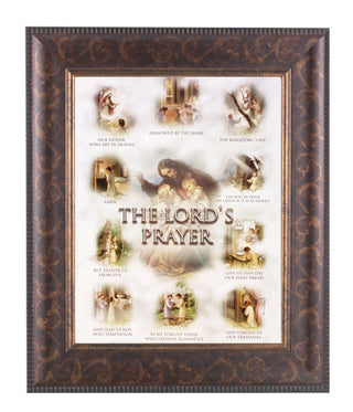 Lords Prayer In Art Deco Frame 10.25X12.25" 8X10 Print