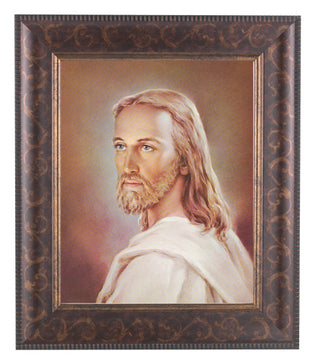 Head Of Christ In Art Deco Frame 10.25X12.25" 8X10 Print