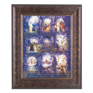 Apostles Creed In Arat Deco Frame 10.25X12.25" 8X10 Print